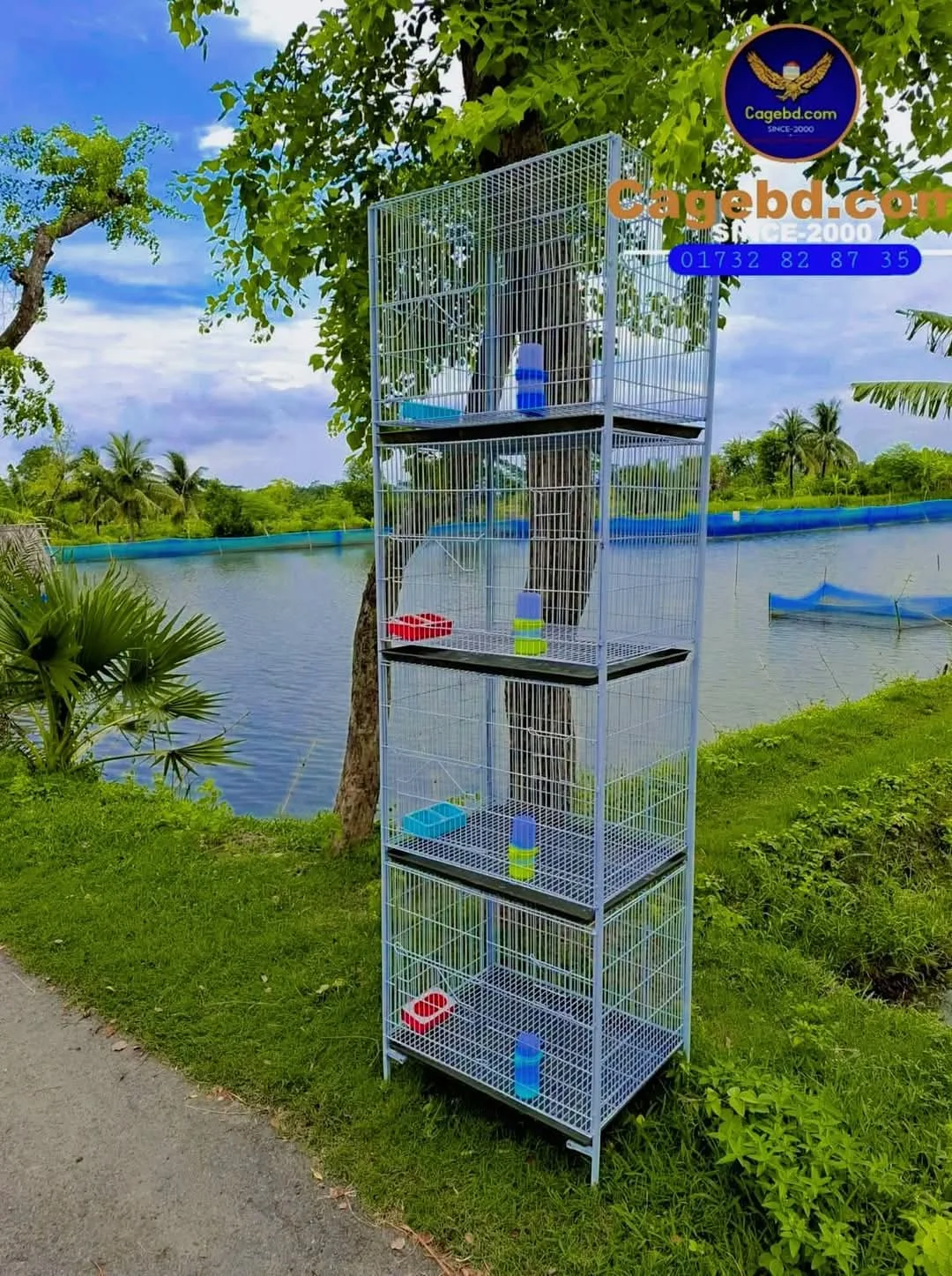 ২৪-১৮-১৮ লাভ বার্ড পাখির খাঁচা।(কালার ছাড়া)